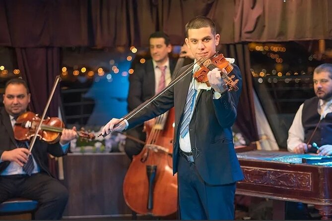 4 Course Dinner Cruise with Operetta, Folk Show and Welcome Drink - Petőfi Bridge, the National Theatre, and the Whale