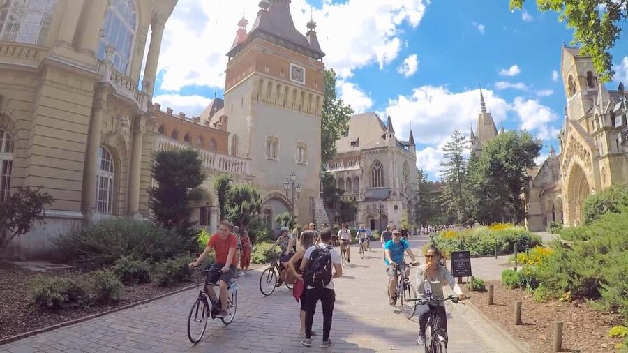 Budapest Bike Tour with a Hungarian Goulash - Vajdahunyad Castle, City Park, and Heroes’ Square
