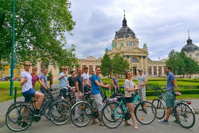 Budapest Bike Tour with Hungarian Goulash - Parliament, the Chain Bridge, and Danube views