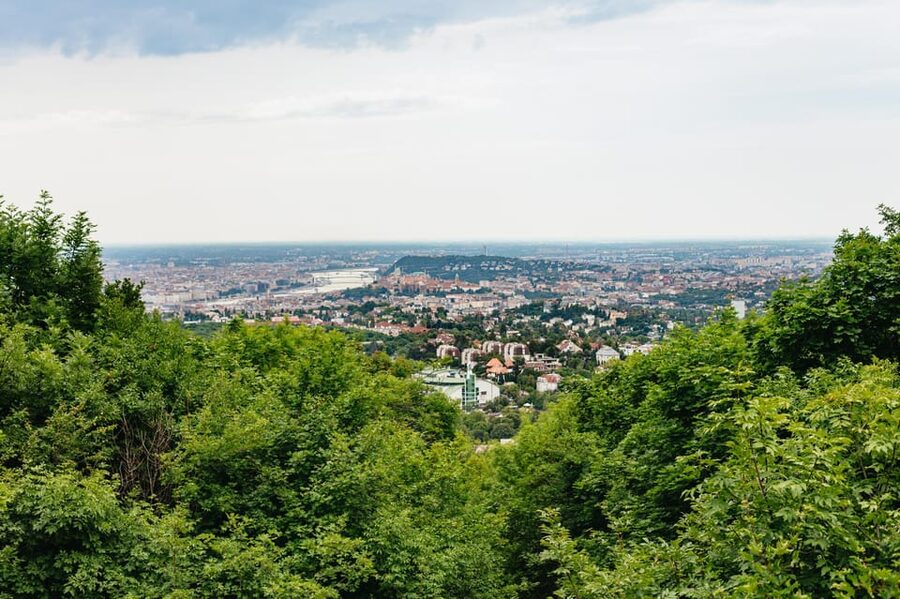 Budapest: Buda Hills Guided Hiking Tour with Optional Lunch - Elizabeth Lookout and the first big panorama