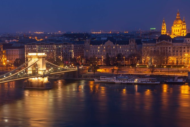 Budapest by night - private driving tour - Matthias Church under the lights