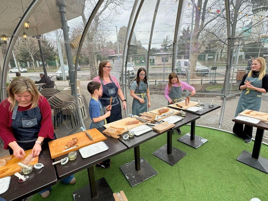 Budapest: Chimney Cake Workshop in City Park - From dough to three small cakes