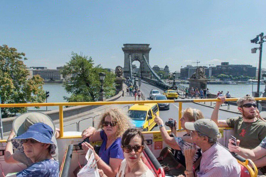 Budapest: City Sightseeing Hop-On Hop-Off Bus Tour & Extras - New York Palace, Gellert Square, and the Buda side