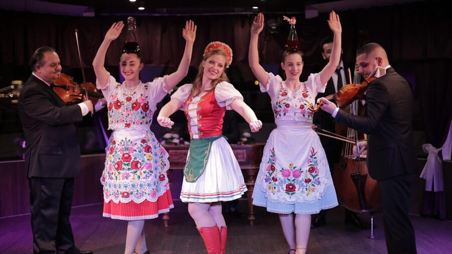 Budapest: Danube Cruise with Folk Dancing and Drinks - Margaret Bridge and the first river views