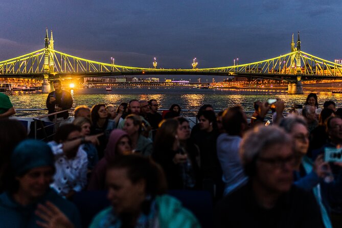 Budapest Danube River Sightseeing Night Cruise with Drink - Parliament and Chain Bridge take the spotlight