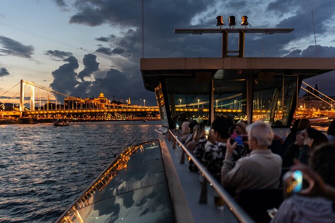 Budapest Danube River Sightseeing Night Cruise with Drink - Picking the best seat on the glass-topped boat