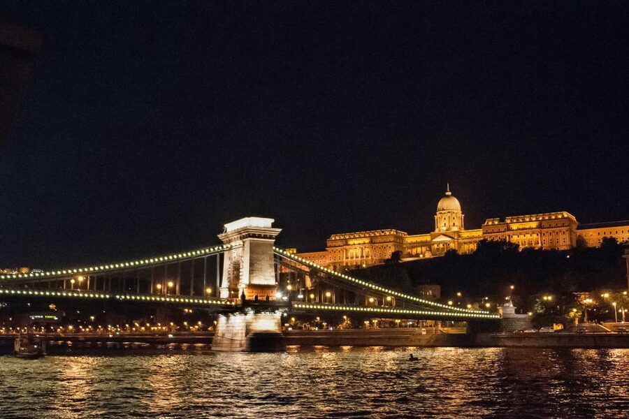 Budapest: Evening Cruise including Drinks and Live Music - Drinks, seating, and the Gróf Széchenyi ship