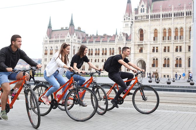 Budapest Historic Downtown Bicycle Tour in small groups - Parliament and the Danube riverfront