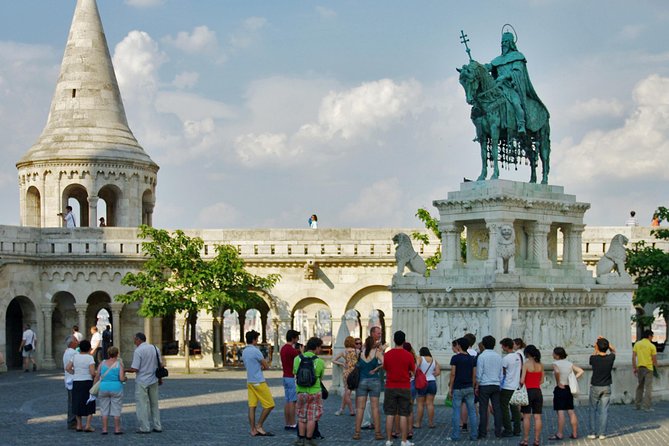 Budapest Orientation Walking Tour - The Royal Palace terrace and the Danube panorama