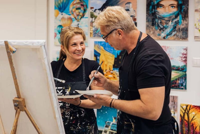 Budapest: Paint and sip experience - The value of $50 per person