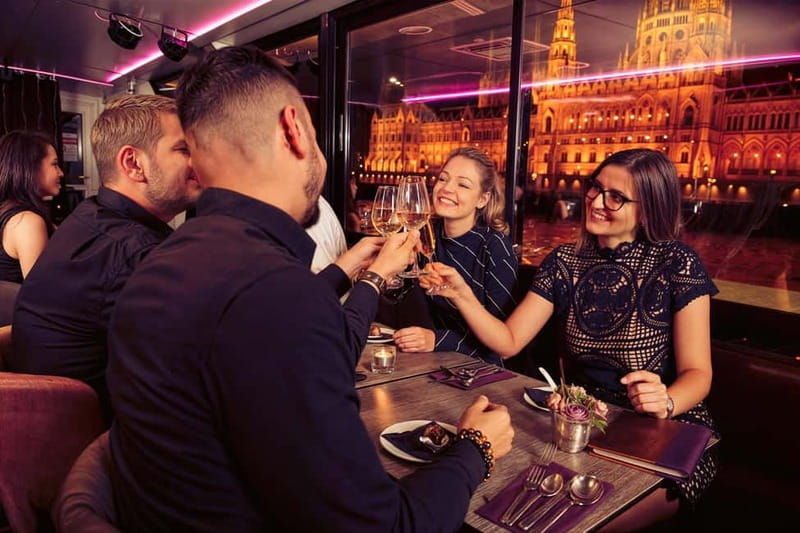 Budapest: Prosecco Dinner Cruise with Live Music - Southward views of Müpa and the National Theater