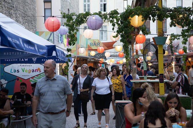 Budapest Ruin Bars Evening Walking Tour with Drinks & Street Food - Drinks and Hungarian snacks along the way