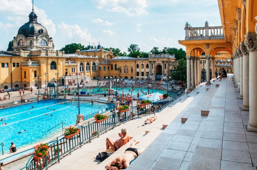 Budapest: Széchenyi Spa Day Ticket with Optional Upgrades - The three outdoor pools
