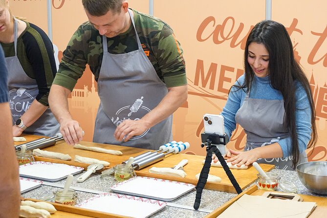 Chimney Cake Workshop Budapest Downtown - Kürtőskalács Class - The first cake teaches you the basics