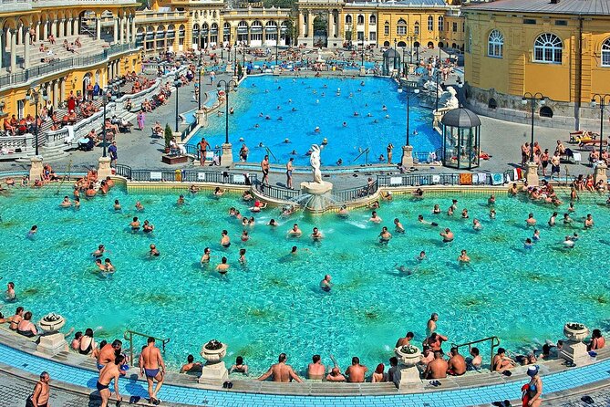 Entrance to Szechenyi Spa in Budapest - Food, drinks, and taking a break