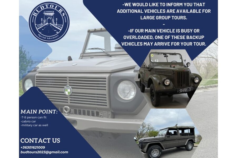 Iconic Budapest tour with Classic Russian Jeep and G-Wagon - Matthias Church and Fisherman’s Bastion