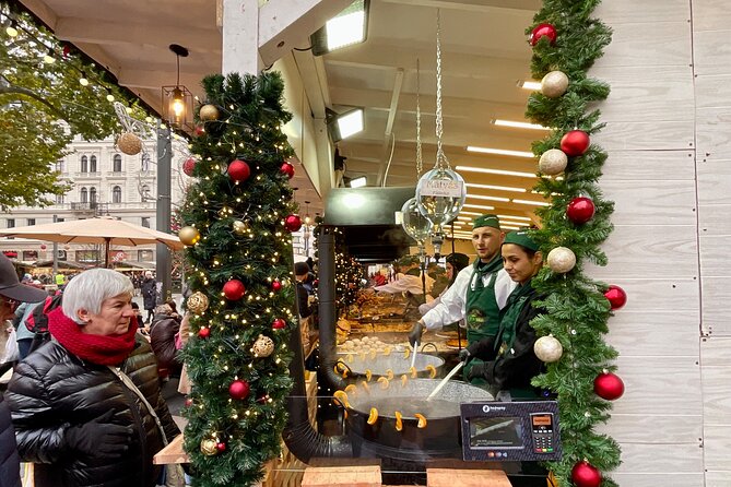 Private Budapest Christmas Market Tour with Chimney Cake & Mulled Wine - Walking toward St. Stephen’s Basilica