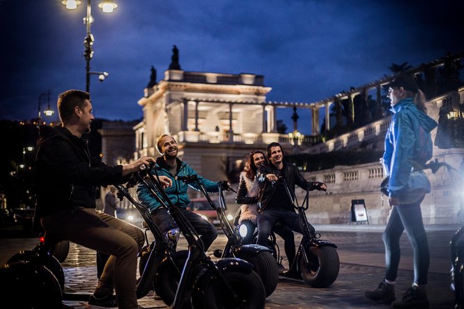 Small-Group Night Tour in Budapest on MonsteRoller e-Scooters - Castle Garden starts the evening