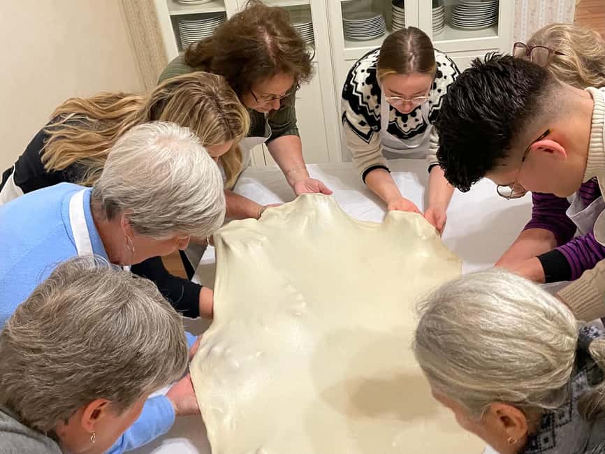 Stretched Strudel Making Class with 2 Different Fillings - The recipes are the best souvenir