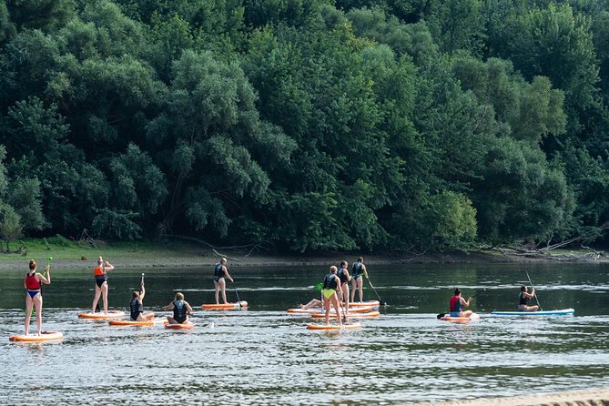 SUP Budapest: Sunset tour - Parliament and the bridges from water level