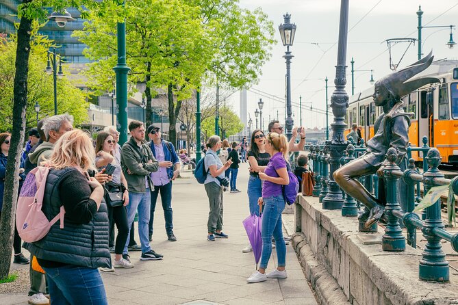 Walking Tour Budapest incl. the Shoes on the Danube Bank - The Little Princess Statue adds a lighter moment